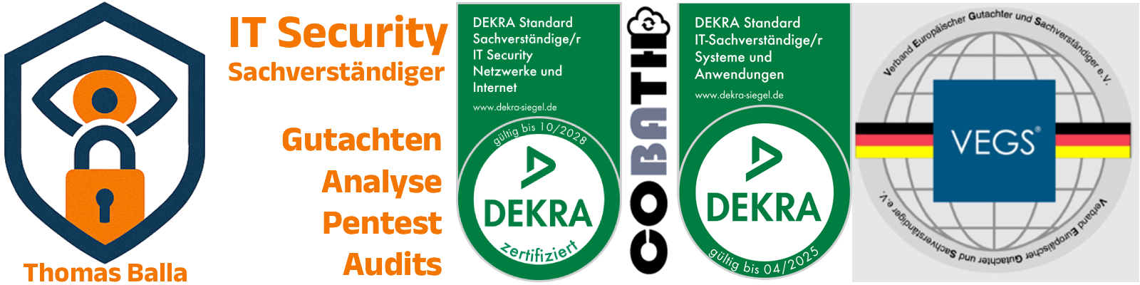 cobath IT Security Sachverständider Dekra VEGS